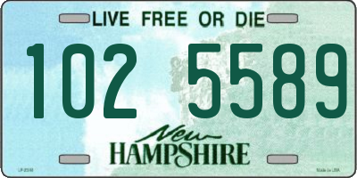 NH license plate 1025589