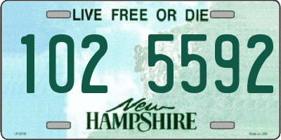 NH license plate 1025592