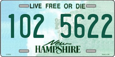 NH license plate 1025622