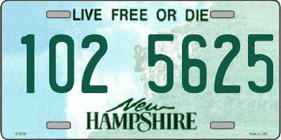 NH license plate 1025625