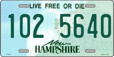 NH license plate 1025640