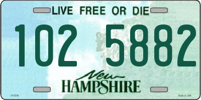 NH license plate 1025882