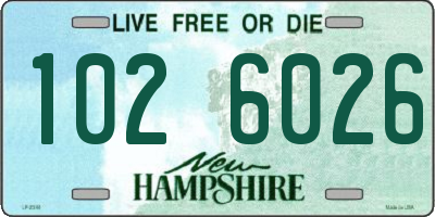 NH license plate 1026026