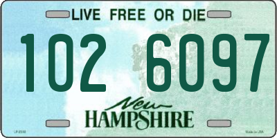 NH license plate 1026097