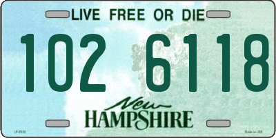 NH license plate 1026118