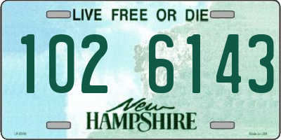 NH license plate 1026143
