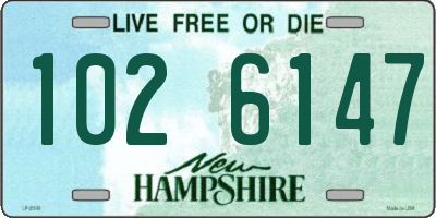 NH license plate 1026147