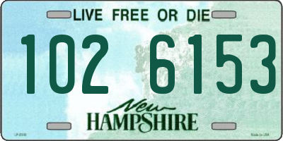 NH license plate 1026153
