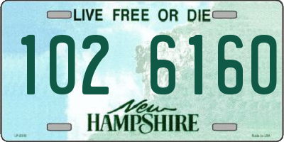 NH license plate 1026160