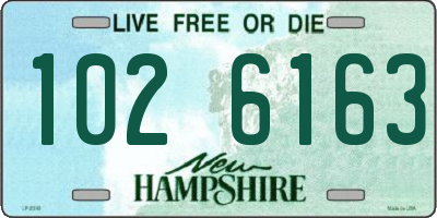 NH license plate 1026163