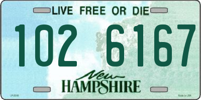 NH license plate 1026167