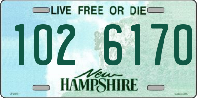 NH license plate 1026170