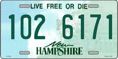 NH license plate 1026171