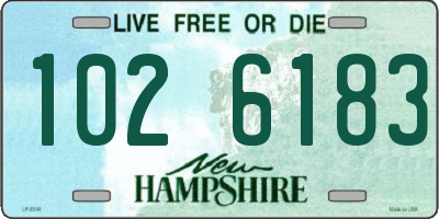 NH license plate 1026183