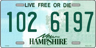 NH license plate 1026197