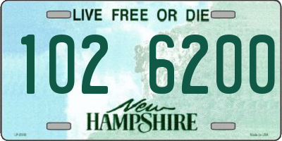 NH license plate 1026200