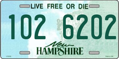 NH license plate 1026202