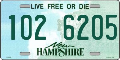NH license plate 1026205