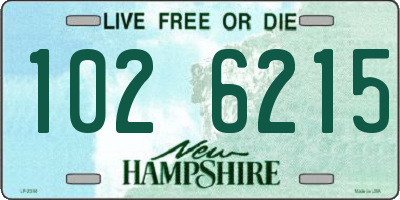 NH license plate 1026215