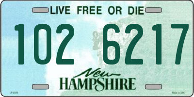 NH license plate 1026217