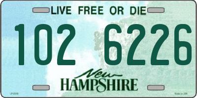 NH license plate 1026226