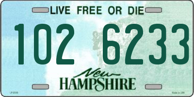 NH license plate 1026233