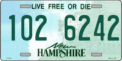 NH license plate 1026242
