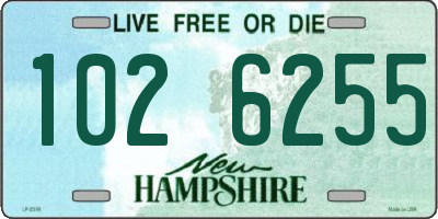 NH license plate 1026255