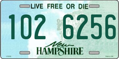 NH license plate 1026256