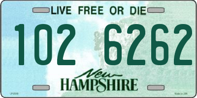 NH license plate 1026262