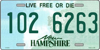 NH license plate 1026263