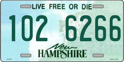 NH license plate 1026266