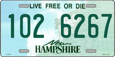NH license plate 1026267