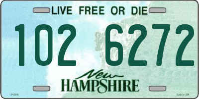 NH license plate 1026272