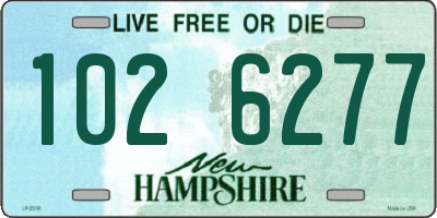 NH license plate 1026277
