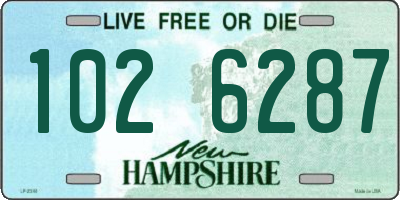 NH license plate 1026287