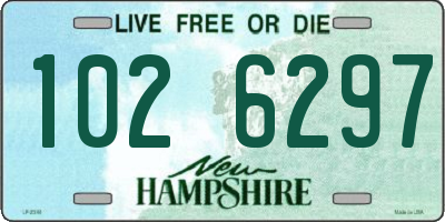 NH license plate 1026297