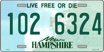 NH license plate 1026324