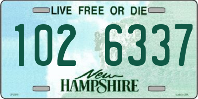 NH license plate 1026337