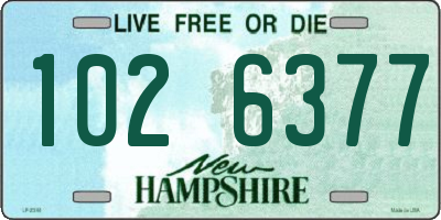 NH license plate 1026377
