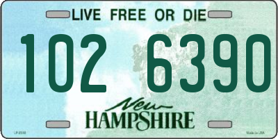 NH license plate 1026390