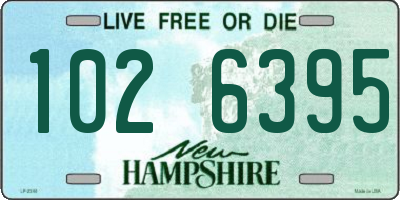 NH license plate 1026395