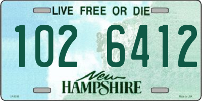 NH license plate 1026412