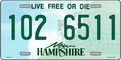 NH license plate 1026511