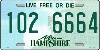 NH license plate 1026664