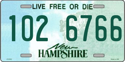 NH license plate 1026766