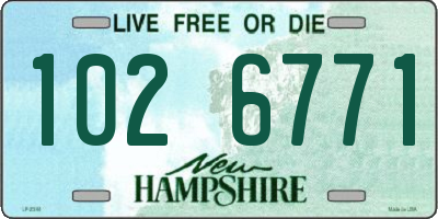 NH license plate 1026771
