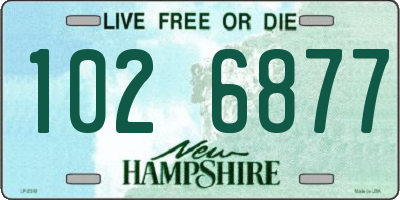 NH license plate 1026877