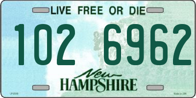 NH license plate 1026962