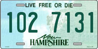 NH license plate 1027131